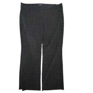 Van Heusen Dress Pants Women's Size 14 Trousers Pockets Dark Gray Zipper Button
